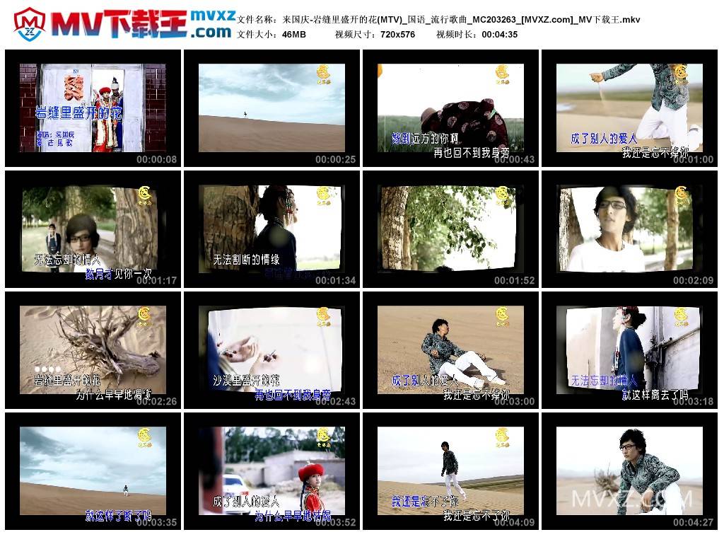 来国庆-岩缝里盛开的花(MTV)_国语_流行歌曲_MC203263